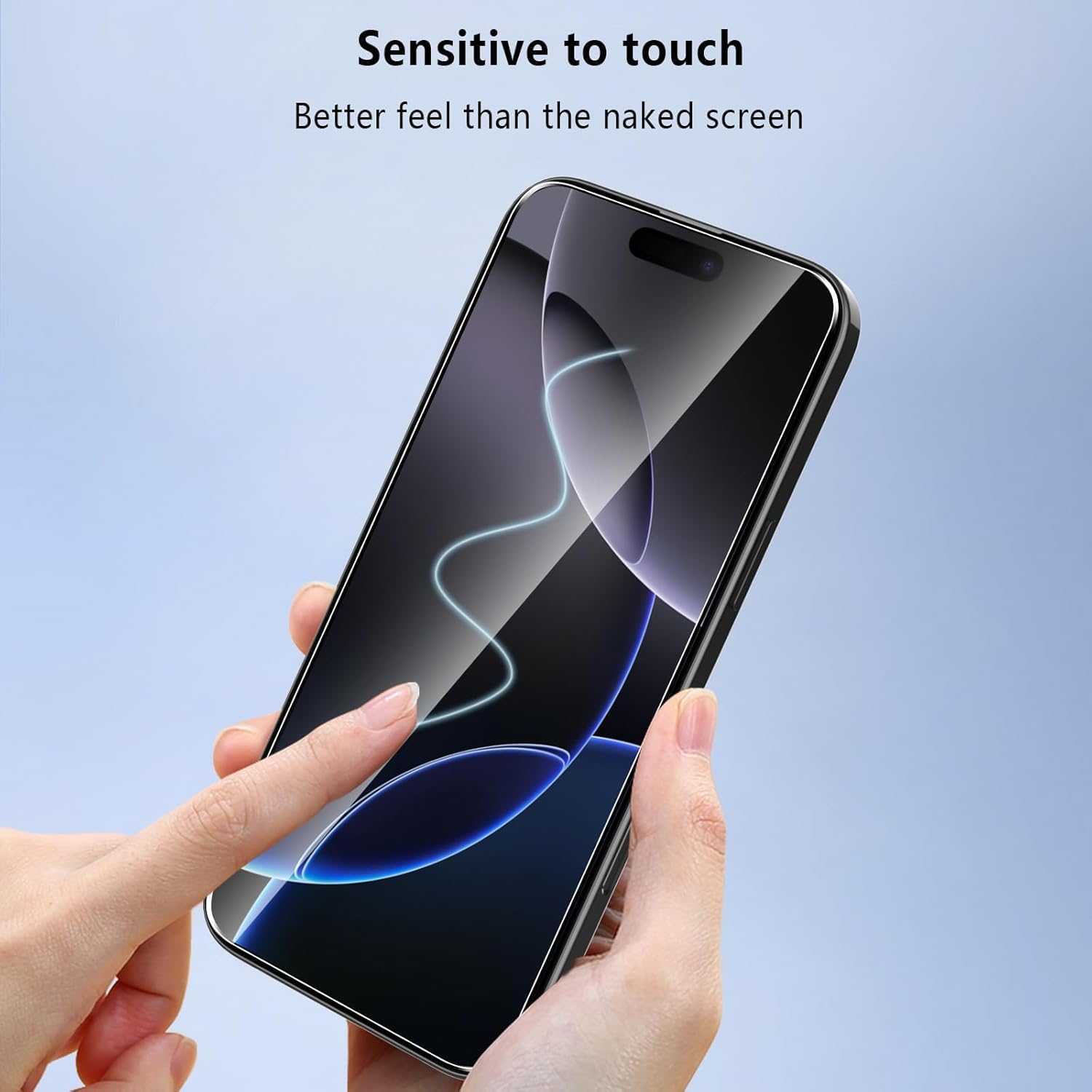 2 Pack Screen Protector Matte Tempered Glass HD Clear Full Cover (Fingerprint Unlock) 9H Hardness  - ON2SP04 2150-5