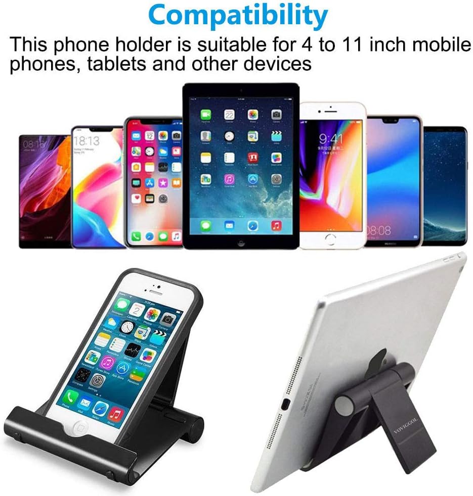 2 Pack Portable Fold-up Stand Holder Travel Desktop Cradle Dock  - ONXW207 2557-8