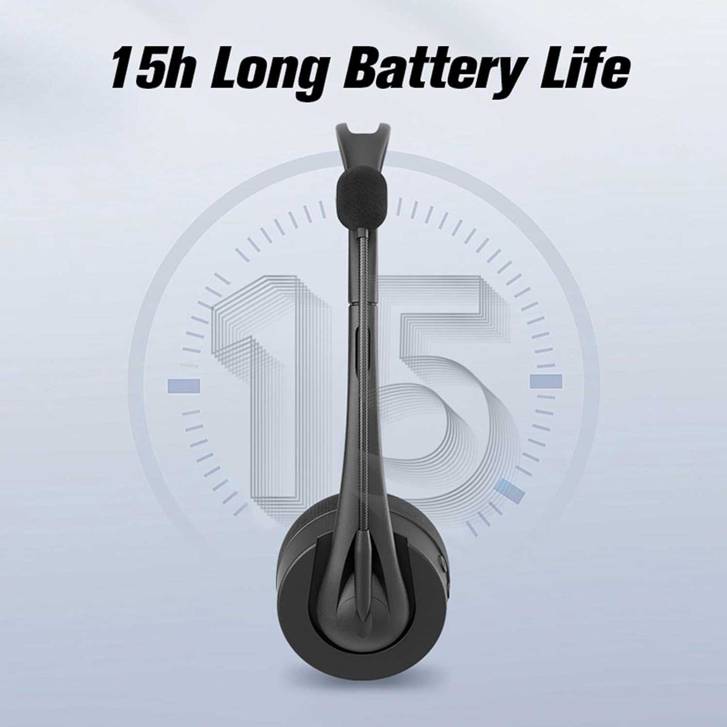 Wireless Headset Mic Headphone Bluetooth Earphone Hands-free  - ONY01 2252-5