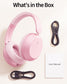 Pink Wireless Headphones Foldable Headset w Mic Earphones Earbuds  - ONXW269 2630-7