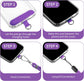 Purple 2 Pack Phone Lanyard  Adjustable Holder 1 Pcs Neck Straps 1 Pcs Wrist Straps For Phone Cases   - ONXW274 2635-3