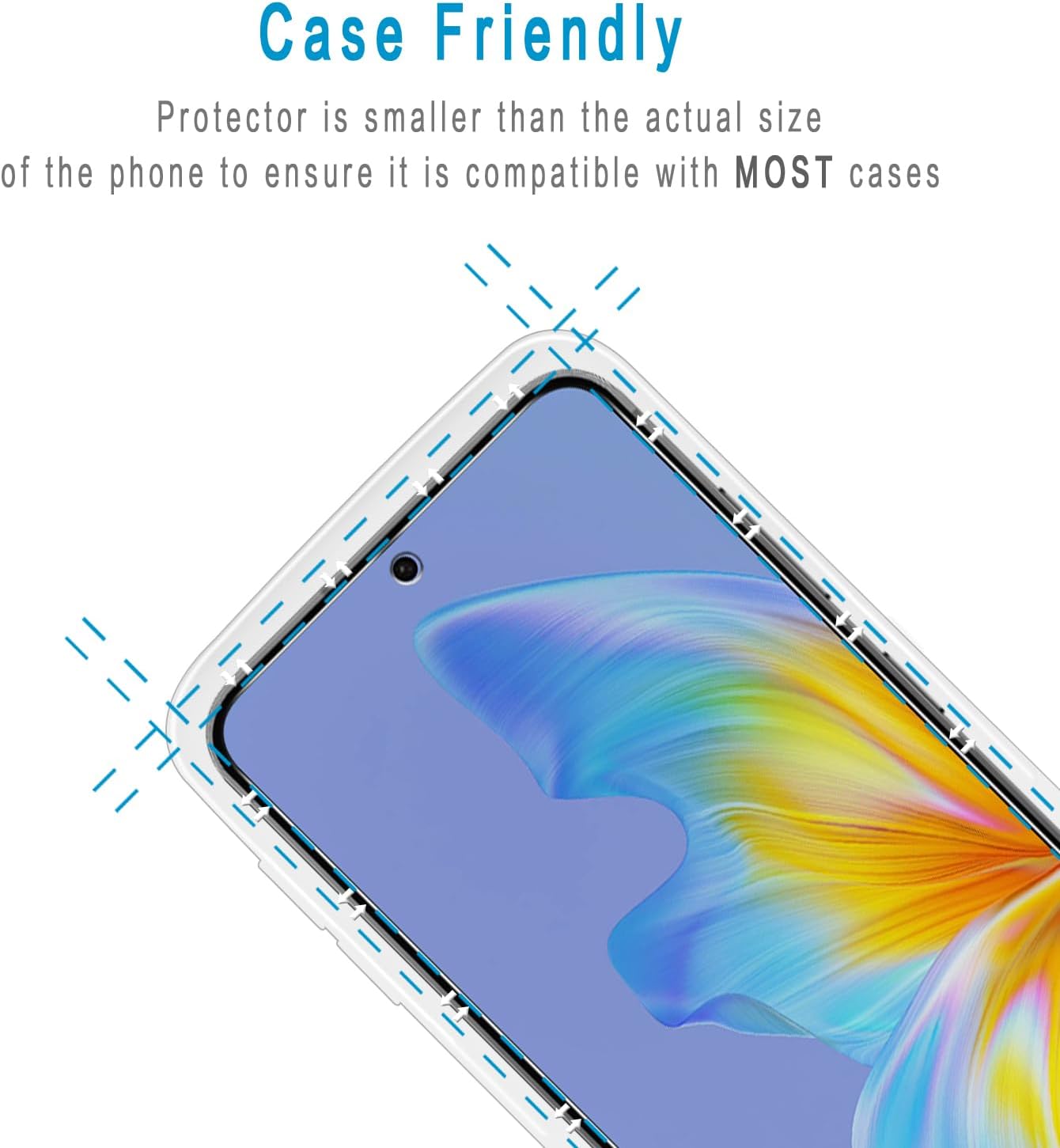 2 Pack Privacy Screen Protector  Tempered Glass  Anti-Spy  9H Hardness  Anti-Peep  3D Edge   - ON2SP88 2420-3