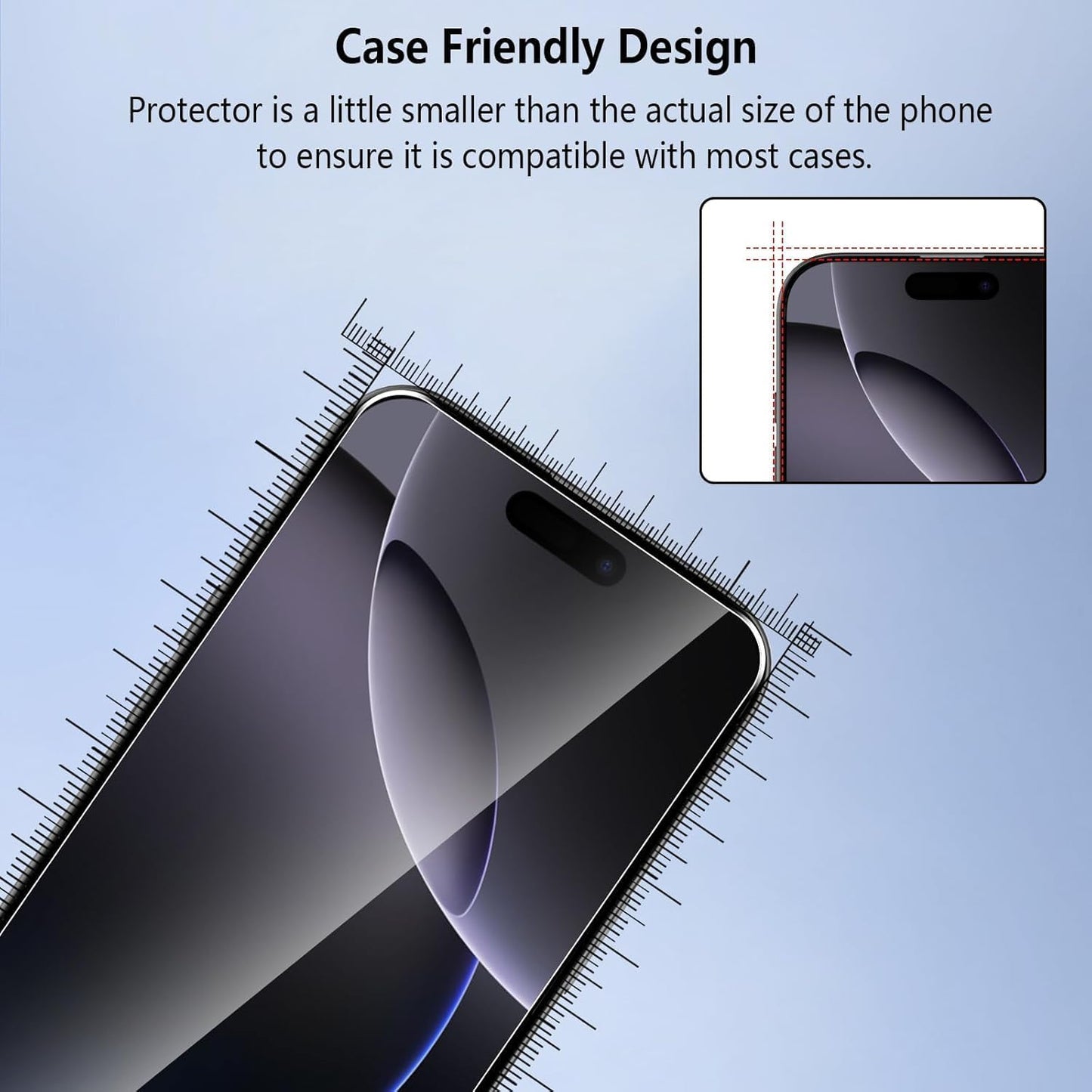 2 Pack Screen Protector Matte Tempered Glass HD Clear Full Cover 9H Hardness Case Friendly  - ON2SP53 2272-6