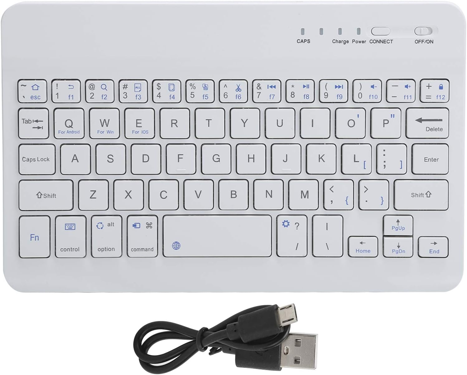  Wireless Keyboard   Ultra Slim   Rechargeable  Portable Compact  - ONS79 2053-5
