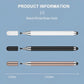 3 Pcs Stylus Touch Screen Pen  Lightweight Plastic  Black, White, Rose Gold  - ONXW260 2621-7