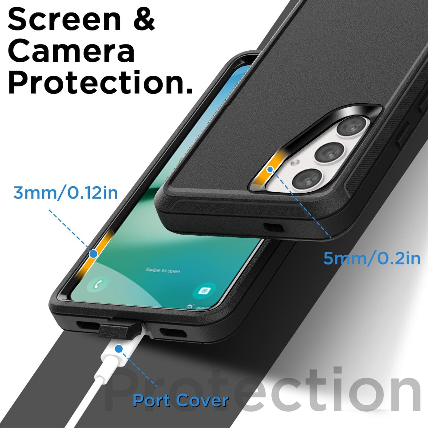 Case Cover Dual Layer Shockproof Non-Slip Armor  - ONXW26 2362-4