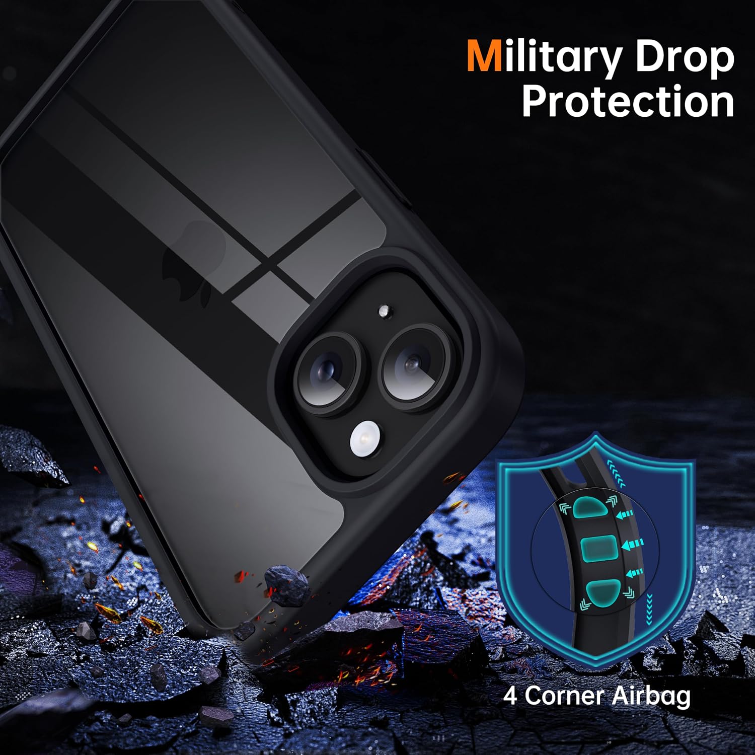 Case Cover Shockproof Non-Slip Armor Military Drop Protection  - ONXW283 2647-3