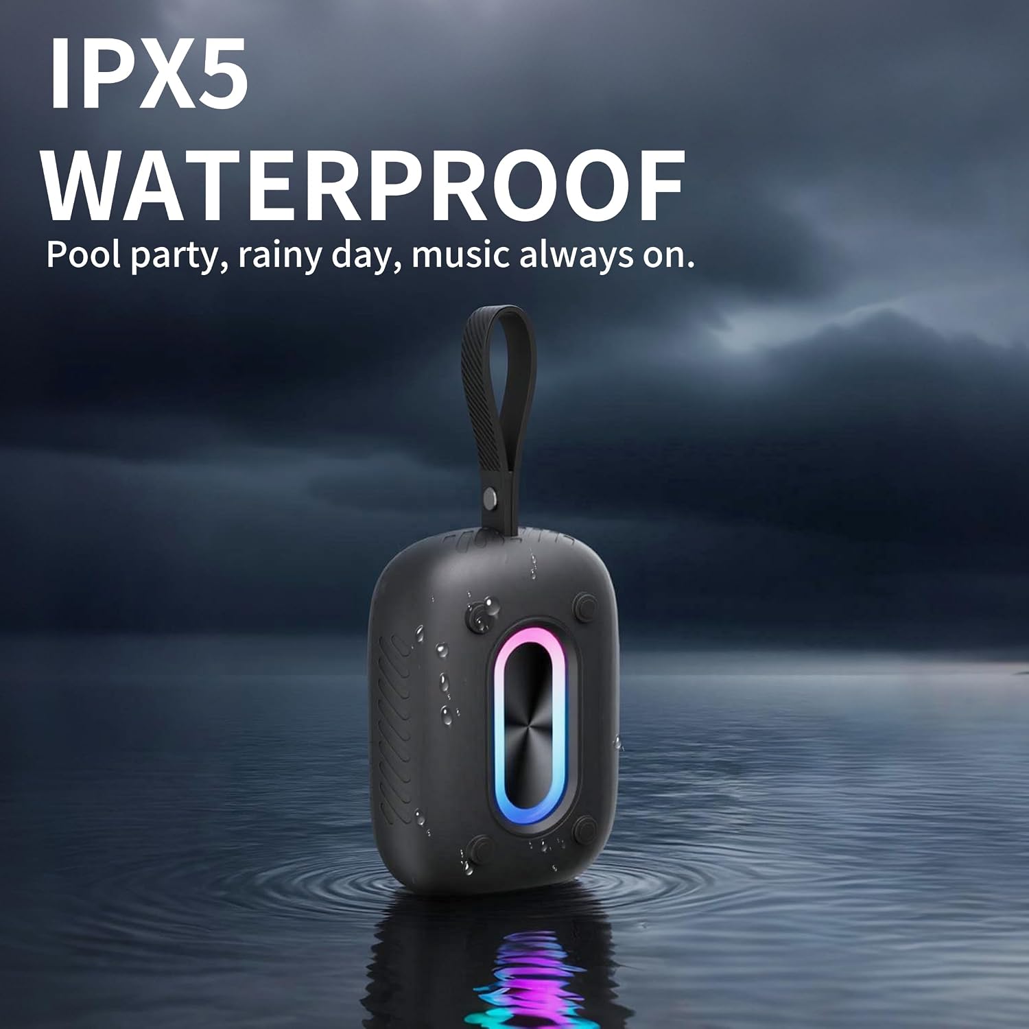 Waterproof Shower  Wireless Speaker Audio  Multimedia Black  - ONXW221 2576-2