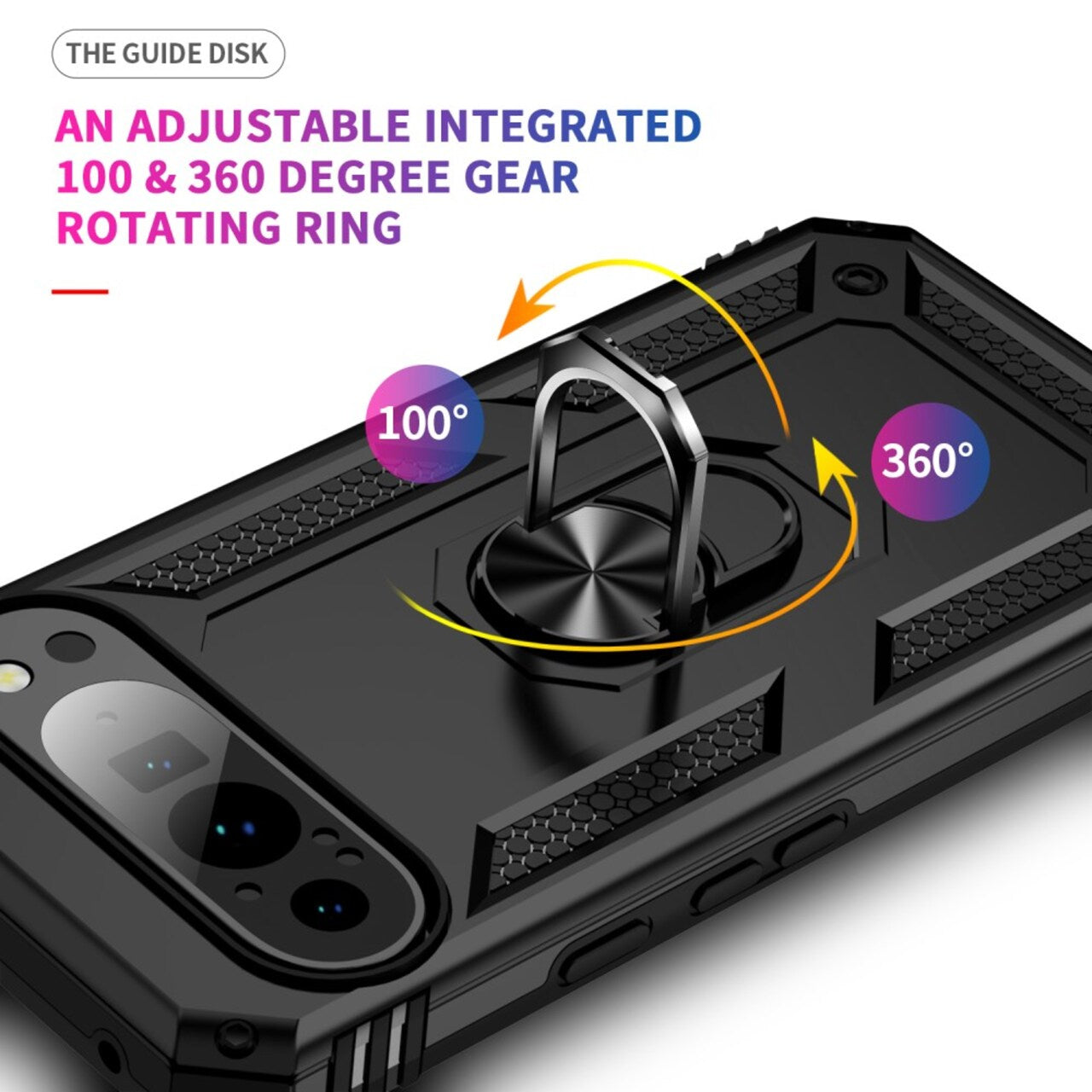 Case Belt Clip Holster Swivel Metal Ring Cover Kickstand Armor  - ONV69 2108-5