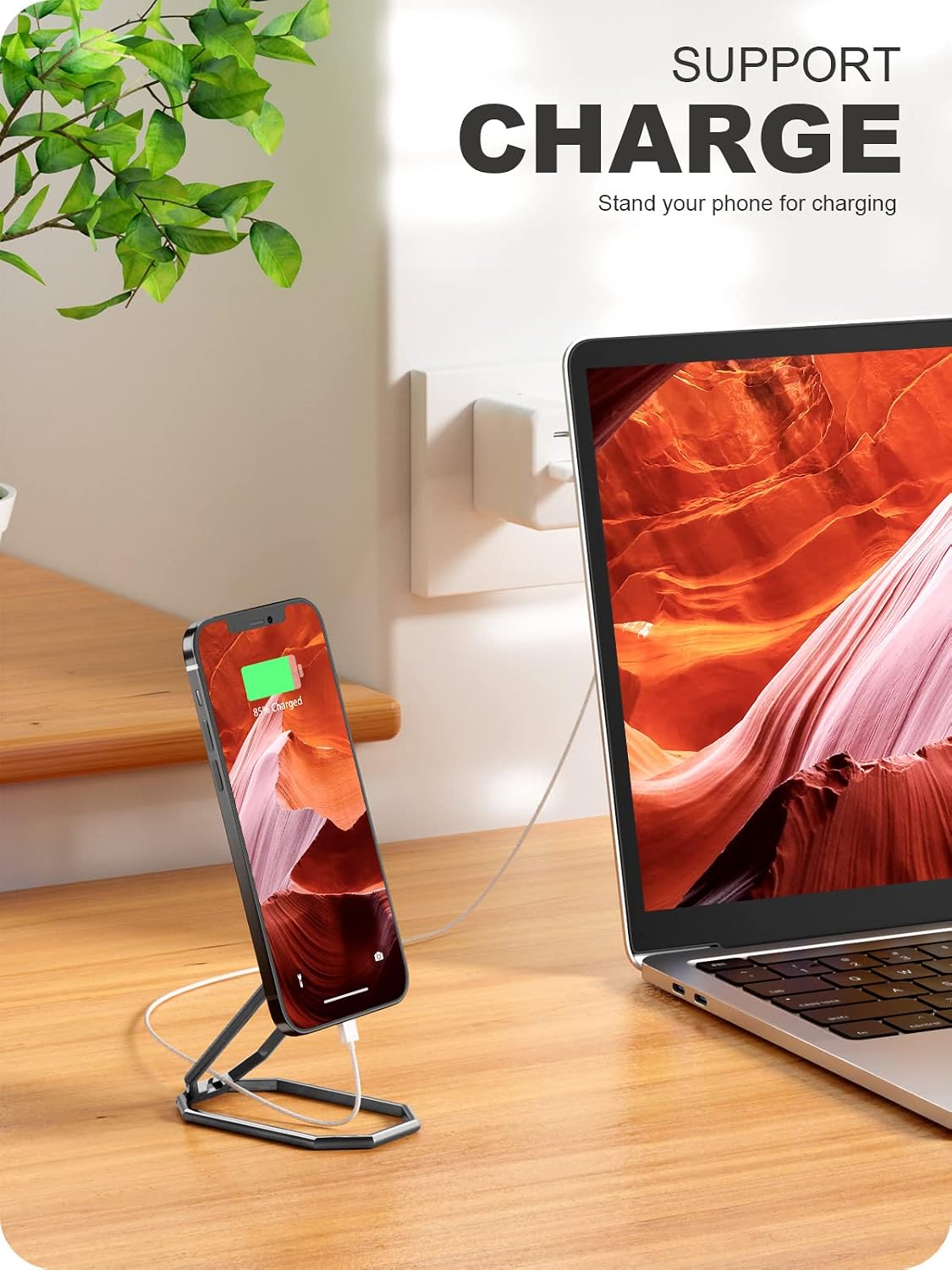 Metal Magnetic Ring Phone Holder Kickstand Folding   Desk Stand Grip  - ONXW208 2558-7