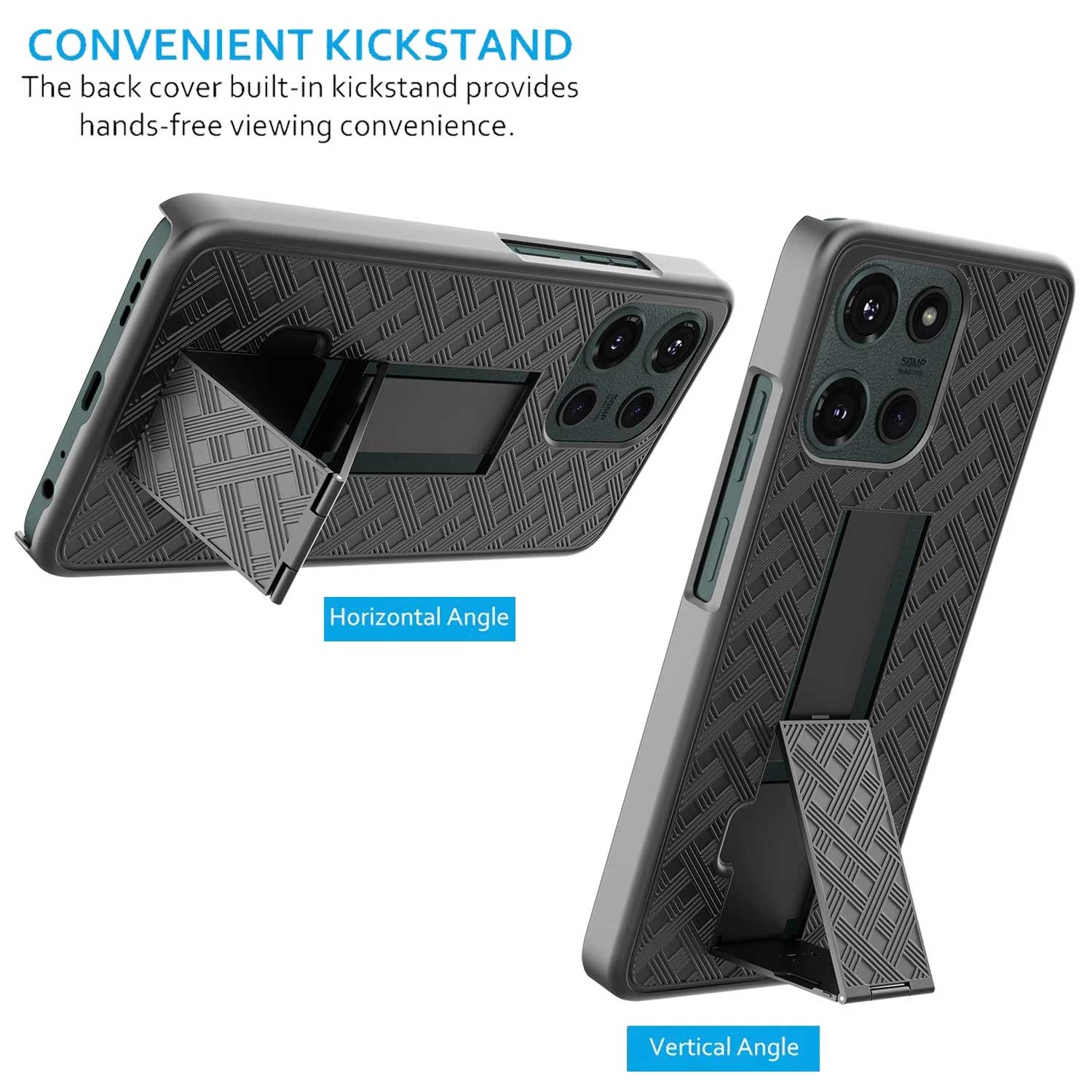 Case with Belt Clip Swivel Holster Combo Cover w Kickstand Armor Drop-Proof  - OND10 2215-5