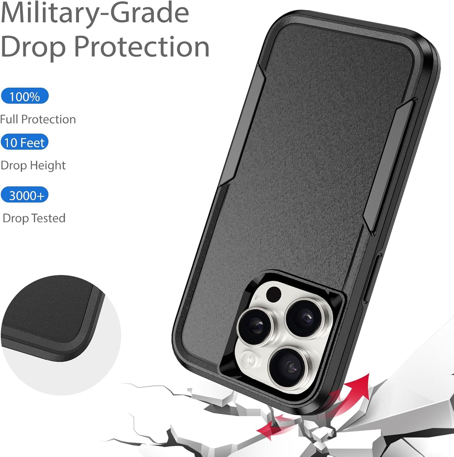 Case Cover Dual Layer Shockproof Non-Slip Armor  - ONXW151 2500-3