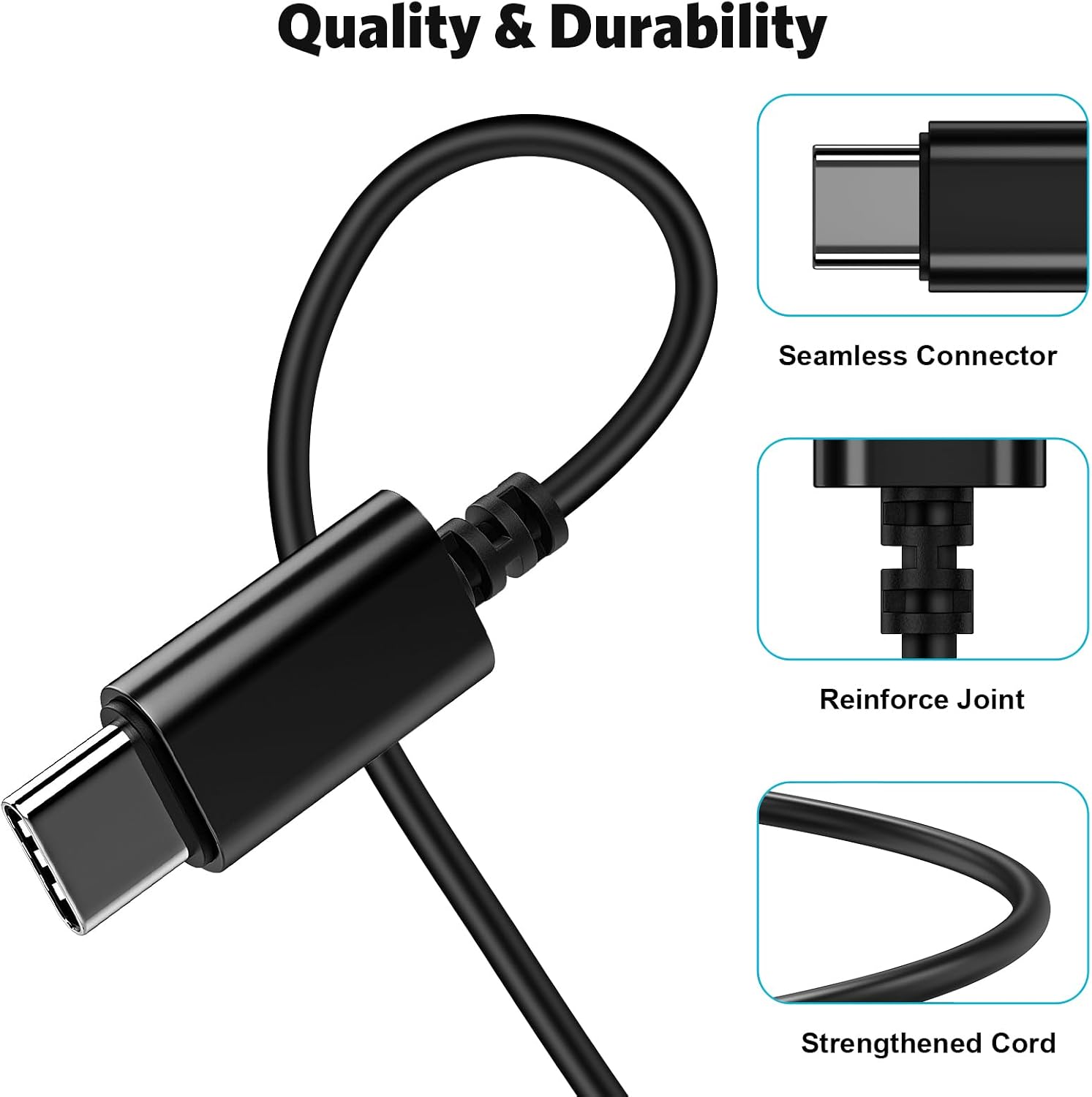 Wired TYPE-C Earphones USB-C Earbuds Magnetic Headphone w Mic Headset Earpieces  - ONC89 2574-6