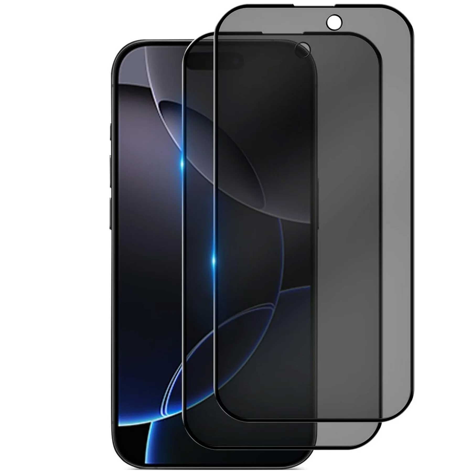 2 Pack Privacy Screen Protector Tempered Glass Curved Anti-Spy Anti-Peep Case Friendly  - ON2SP49 2268-1