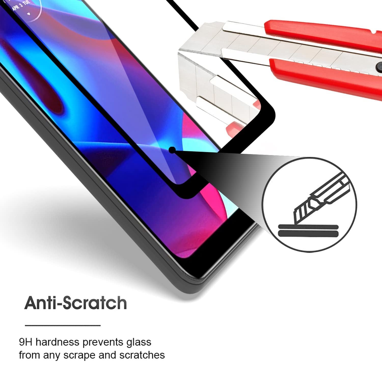 2 Pack Screen Protector Tempered Glass Full Cover HD Clear (Fingerprint Unlock) 9H Hardness  - ON2XF09 2047-3