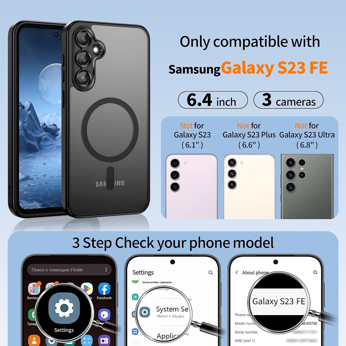 Magnetic Case Cover Armor Drop-Proof Defender Protective  - ONXW41 2377-6