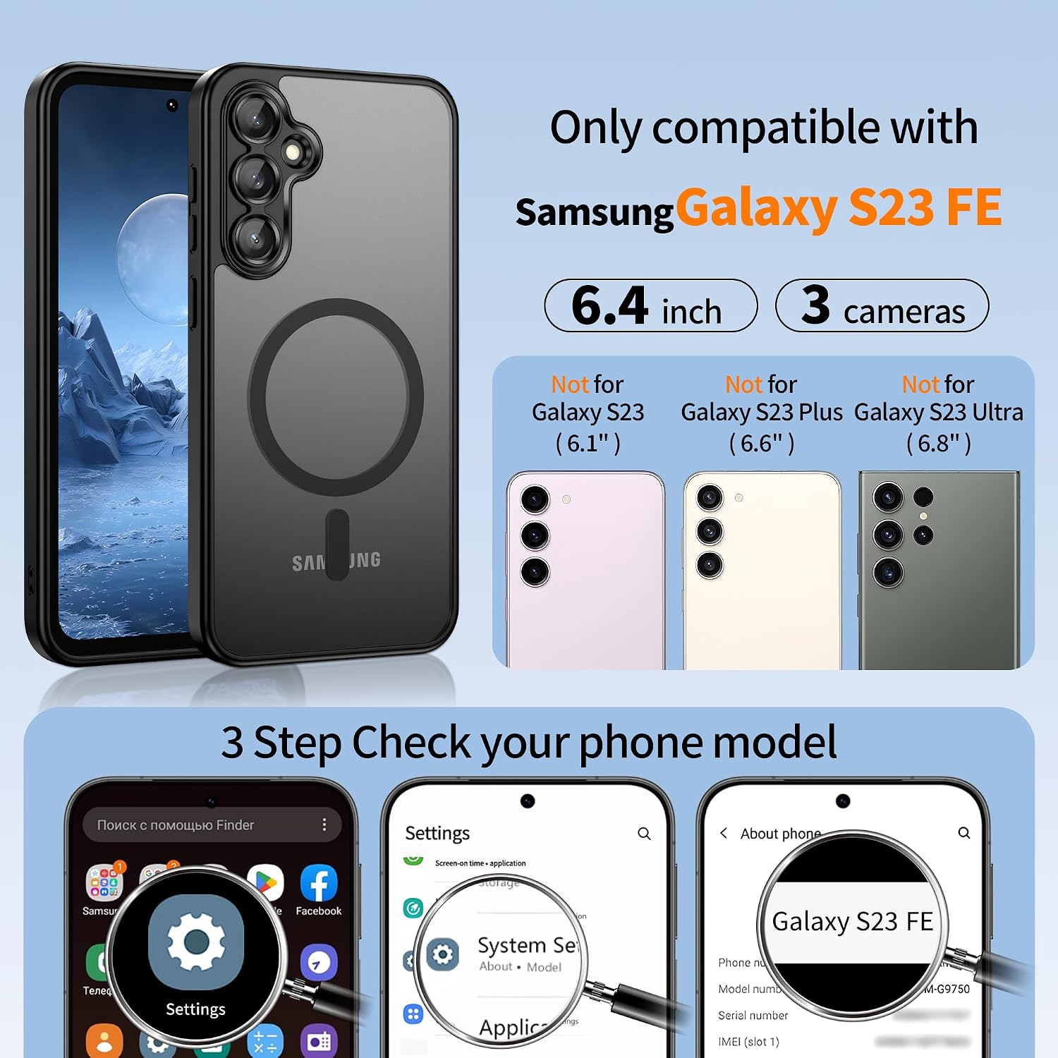 Magnetic Case Cover Armor Drop-Proof Defender Protective  - ONXW41 2377-6