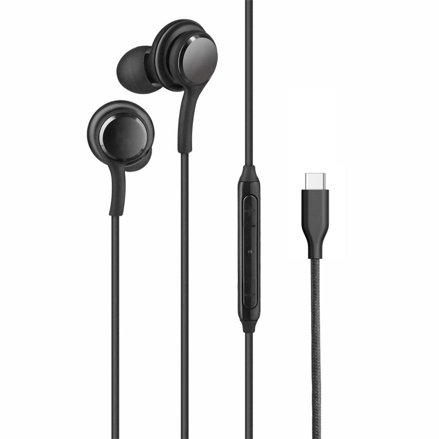 TYPE-C Earphones  USB-C Earbuds  Headphones w Mic Headset Earpieces  - ONXS91 2084-1