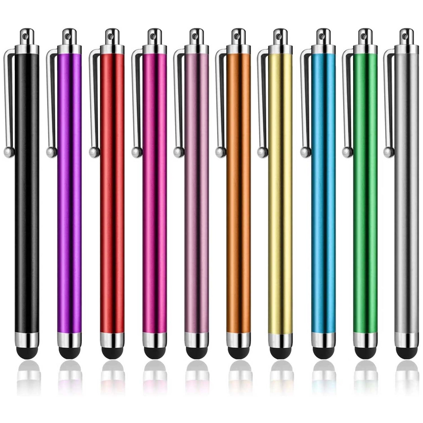 Colorful 10 Pack Stylus Touch Pen Compact Lightweight Rubber  - ONXW270 2631-1