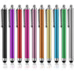 Colorful 10 Pack Stylus Touch Pen Compact Lightweight Rubber  - ONXW270 2631-1