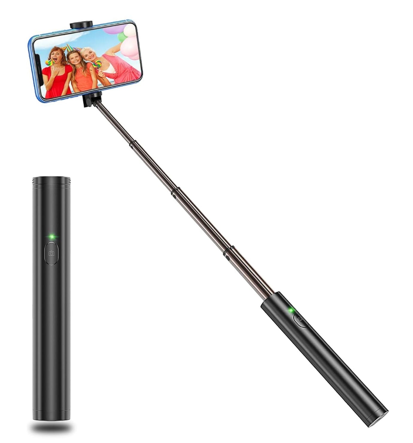  Selfie Stick  Wireless Lightweight Aluminum  Remote Shutter   Self-Portrait  Extendable  - ONG36 2033-1