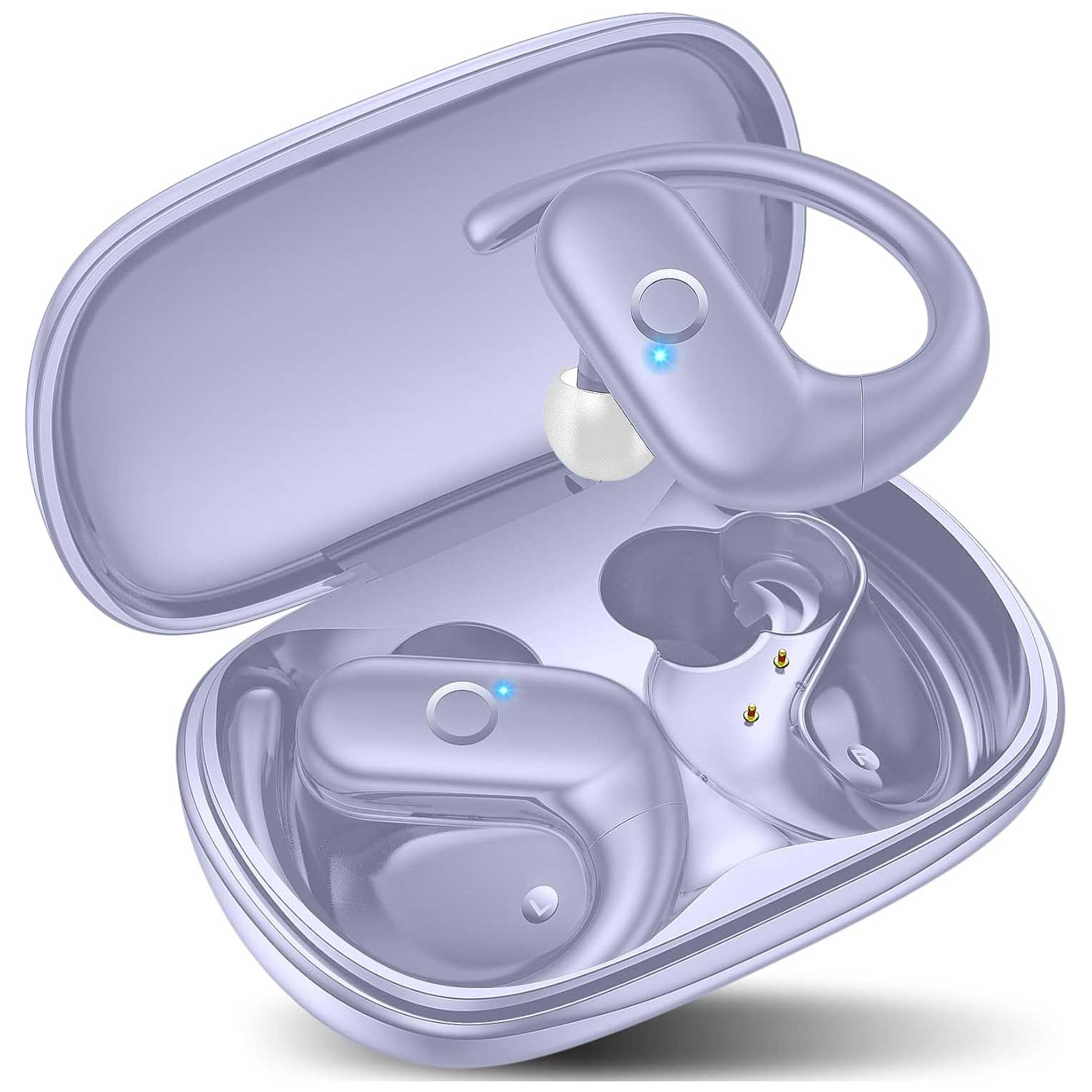 Wireless Ear-hook Earphones Bluetooth Earbuds Over the Ear Headphones True Stereo Charging Case Hands-free  - ONXW143 2492-1