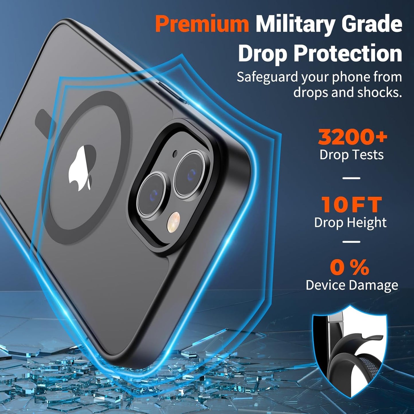 Magnetic Case Cover Armor Drop-Proof Defender Protective  - ONXW91 2432-4