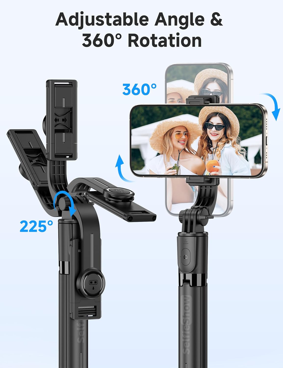 Selfie Stick  Wireless Built-in Tripod Remote Shutter Stand Self-Portrait  - ONXW14 2350-4