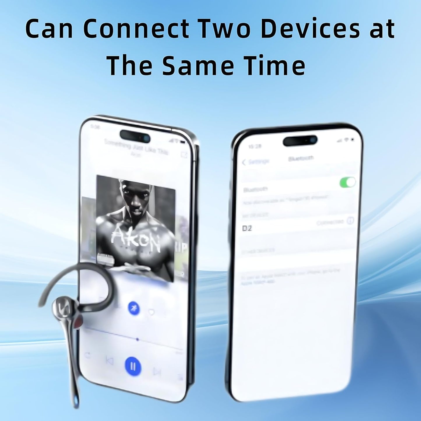 Wireless Earphone Ear-hook Headphone Boom Mic Single Over The Ear Earbud  - ONXW225 2580-5