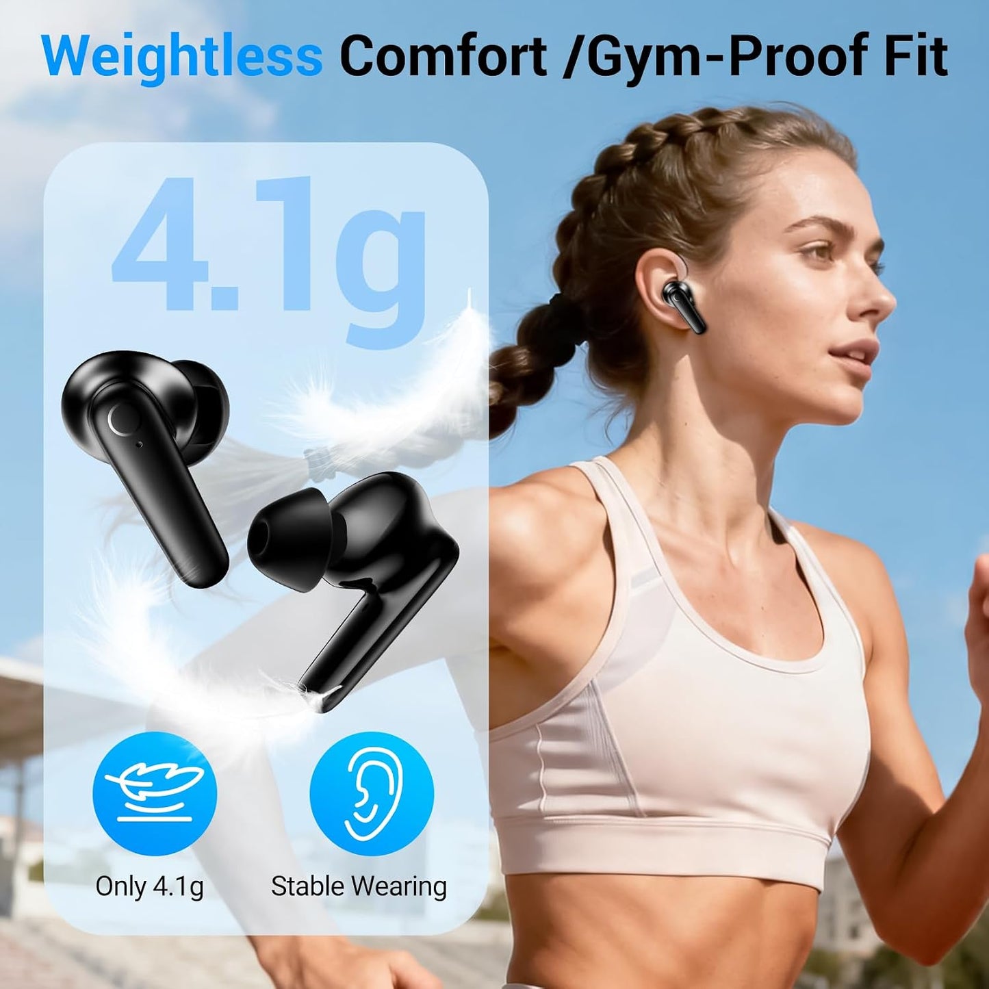 TWS Earphones Wireless Earbuds Headphone True Stereo Headset  - ONXW192 2542-5