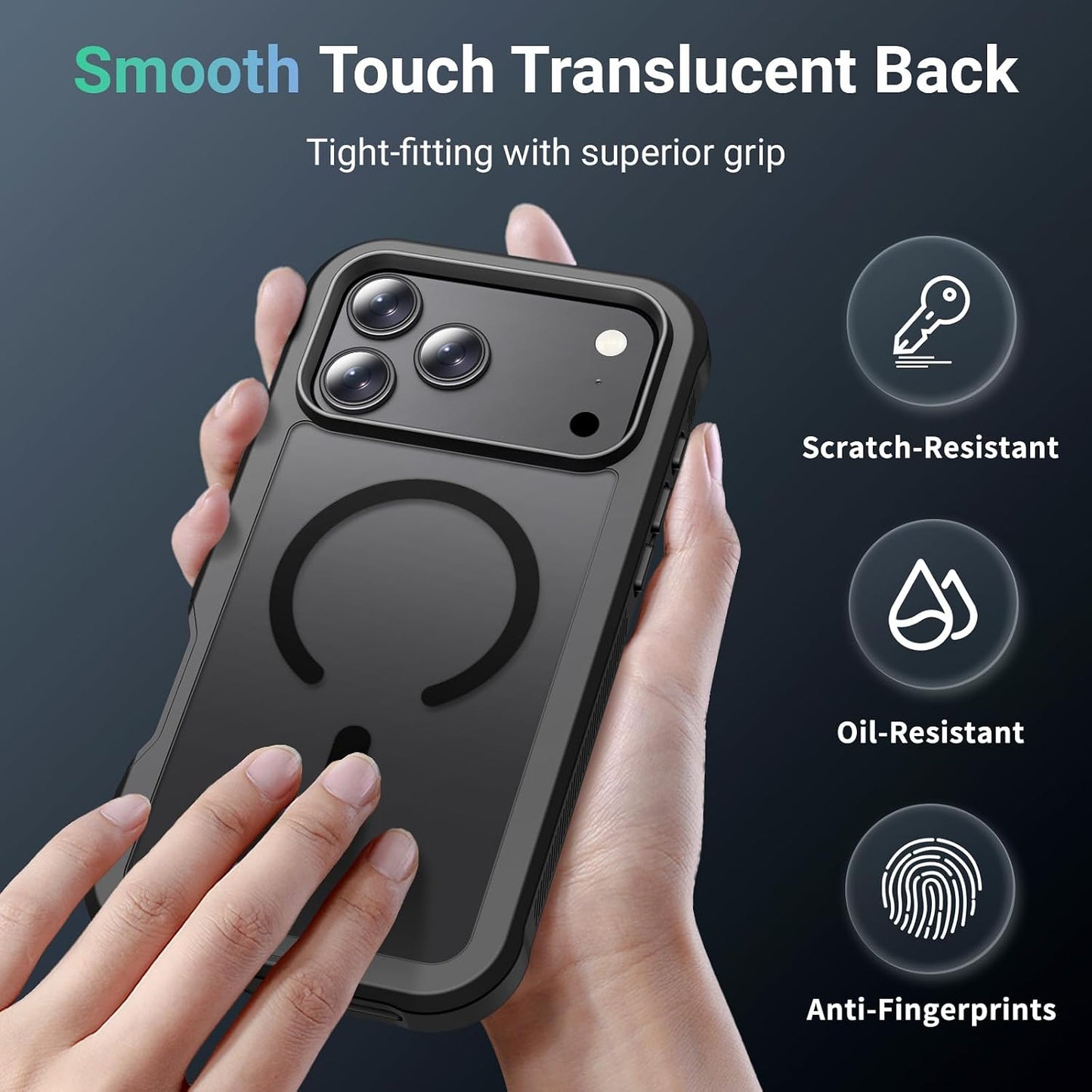 Magnetic Case Military Grade Heavy Duty Non-Slip Shockproof Dual Layer  - ONXW255 2612-6