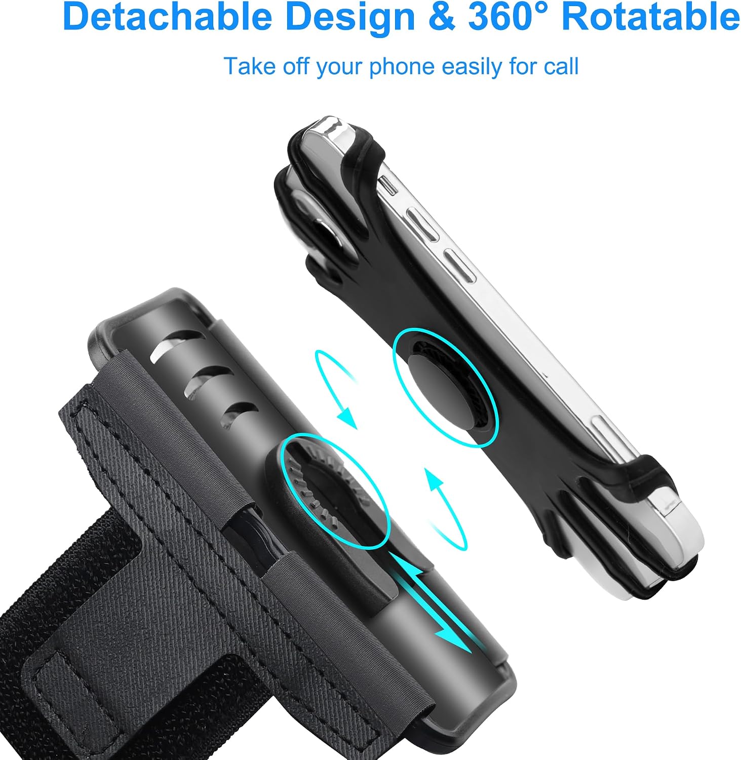 Rotatable Running Armband Detachable 360-degree Rotating Gym Workout Exercising Walking  - ONXW200 2550-2