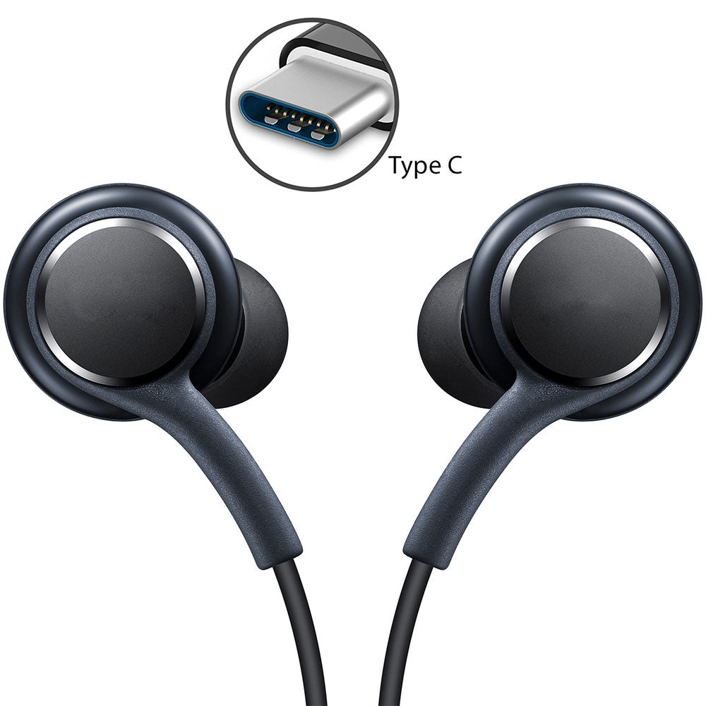 TYPE-C Earphones  USB-C Earbuds  Headphones w Mic Headset Earpieces  - ONXS91 2084-4