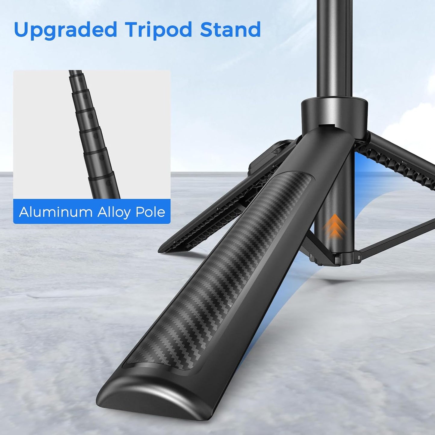 Selfie Stick  Wireless Built-in Tripod  Remote Shutter Stand Self-Portrait  - ONXW15 2351-3