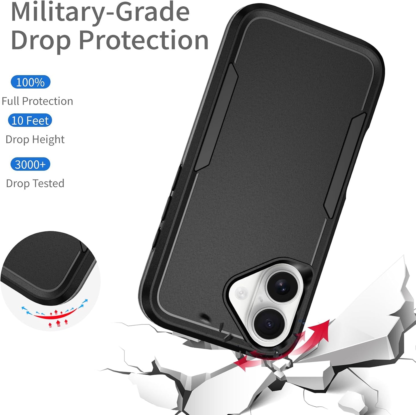 Case Cover Dual Layer Shockproof Non-Slip Armor  - ONXW150 2499-6