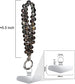 Beaded Phone Lanyard Wrist Strap For Phone Cases  Black  - ONXW281 2642-2