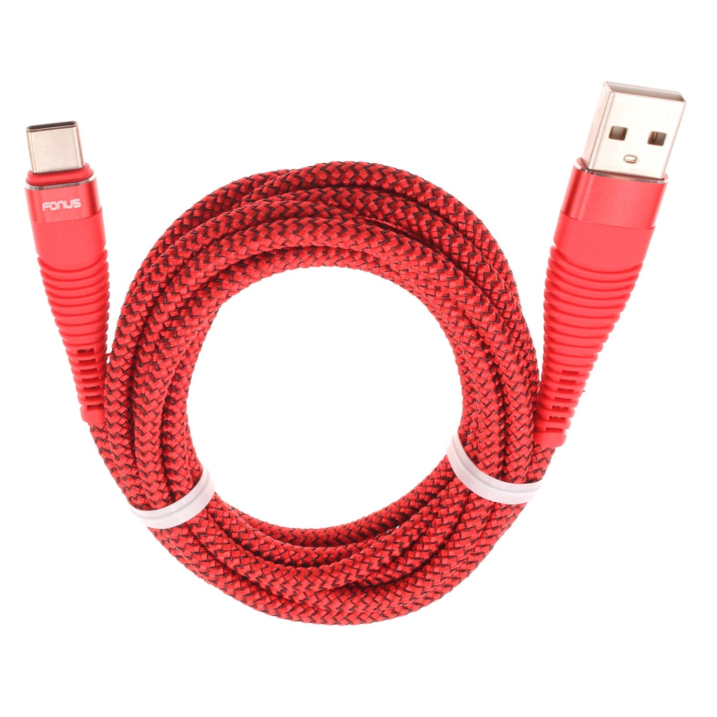  6ft and 10ft Long USB-C Cables   Fast Charge   TYPE-C Cord   Power Wire   Data Sync   Red Braided   - ONJ21+J53 1995-2