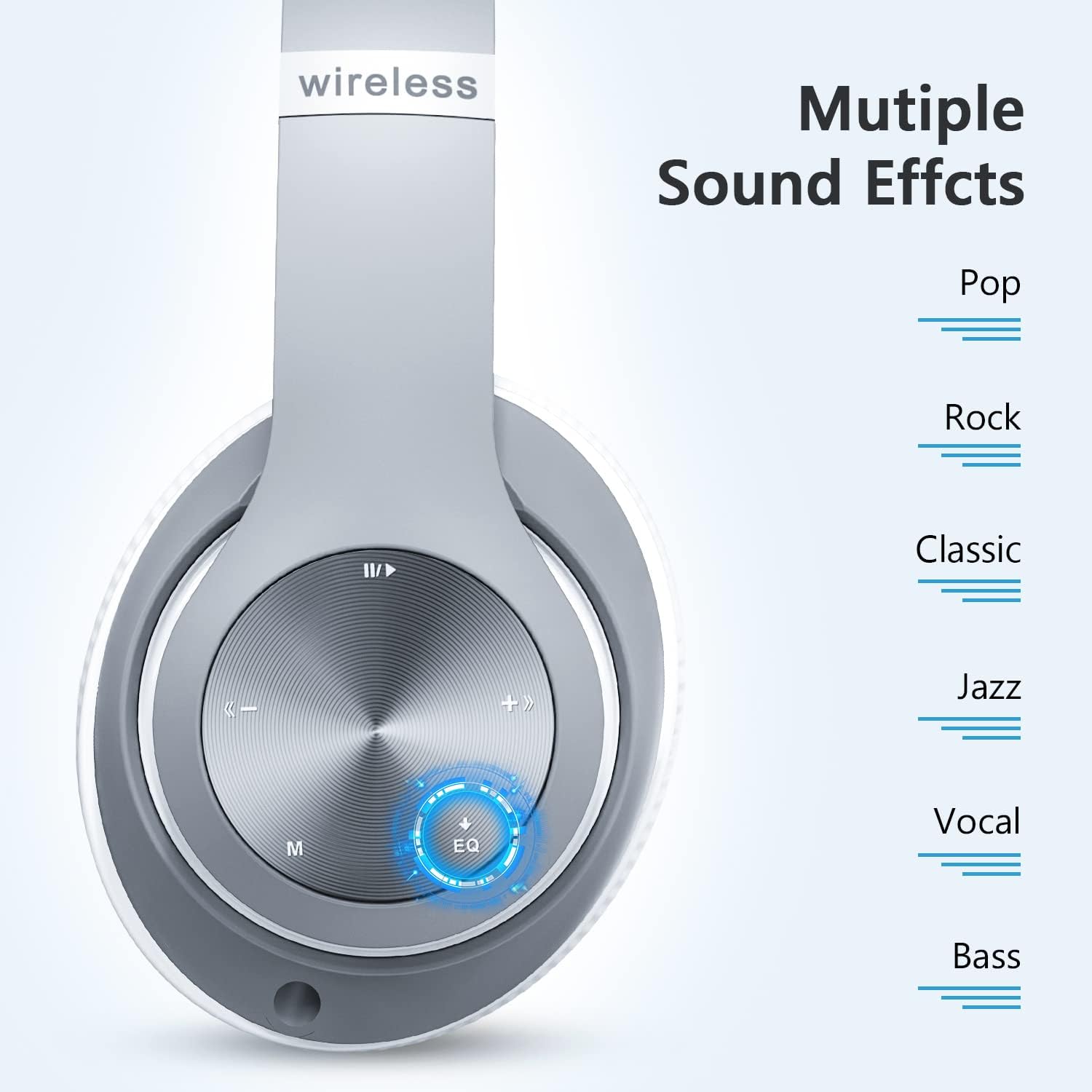 Wireless Headphones Foldable Headset w Mic Earphones Earbuds  - ONXW130 2478-5
