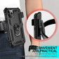 Case Belt Clip Holster Swivel Metal Ring Cover Kickstand Armor  - ONC09 2204-10