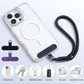 2 Pack Phone Lanyard Adjustable Wrist Straps  For Phone Cases  Black, Purple  - ONXW261 2622-4
