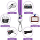Purple 2 Pack Phone Lanyard  Adjustable Holder 1 Pcs Neck Straps 1 Pcs Wrist Straps For Phone Cases   - ONXW274 2635-6