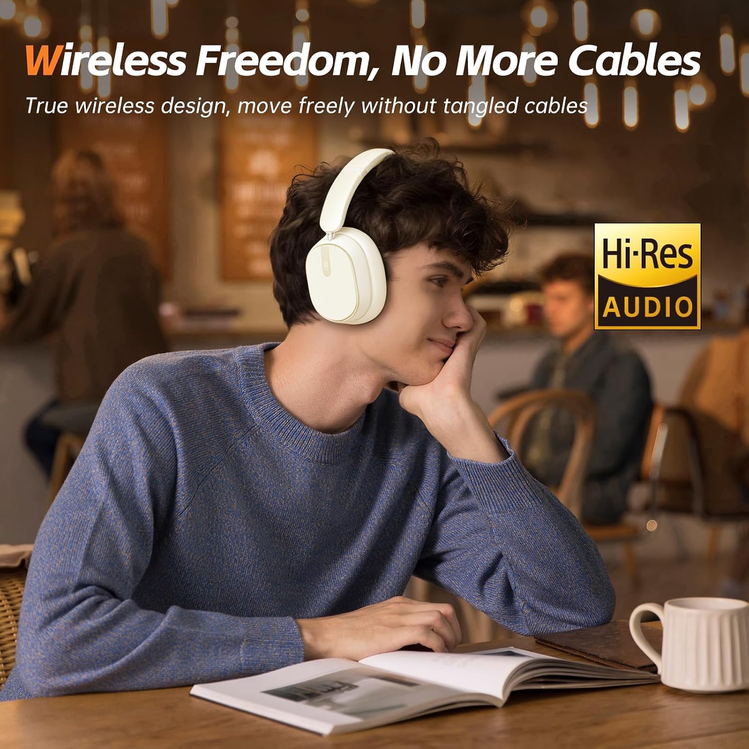 Wireless Headphones Foldable Headset w Mic Earphones Earbuds  - ONXW141 2490-6