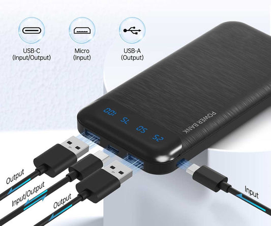10000mAh Power Bank Fast Charge Backup Battery Portable Charger   LED Display   - ONXW13 2349-2