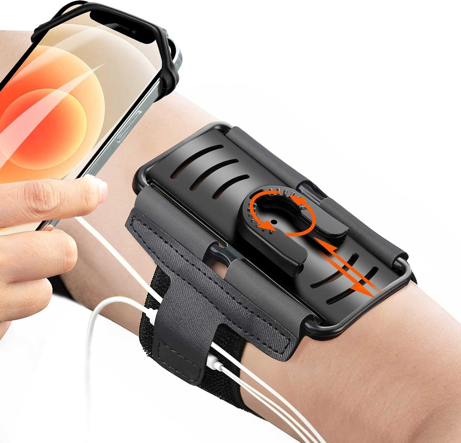 Rotatable Running Armband Detachable 360-degree Rotating Gym Workout Exercising Walking  - ONXW200 2550-1