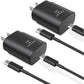 2 Pack 25W Fast Home Charger PD Type-C 2 Pack 6ft USB-C Cable Quick Power Adapter  - ONXW187 2536-1