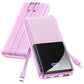 15000mAh Lavender Power Bank  22.5W PD Fast Charge  Backup Battery Portable Charger Built-in Cable LED Display  - ONXW244 2600-1