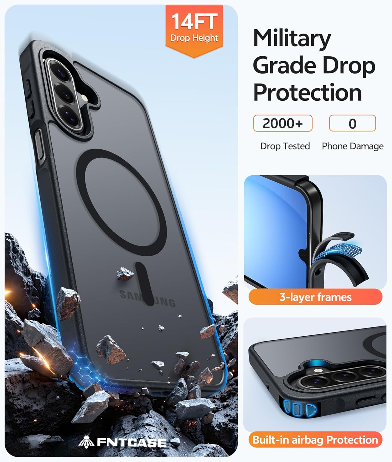 Magnetic Case Cover Armor Drop-Proof Defender Protective  - ONXW50 2386-4