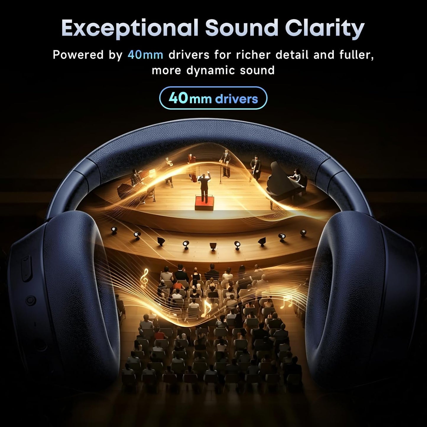 Wireless Headphones Foldable Headset w Mic Earphones Earbuds  - ONXW140 2489-6