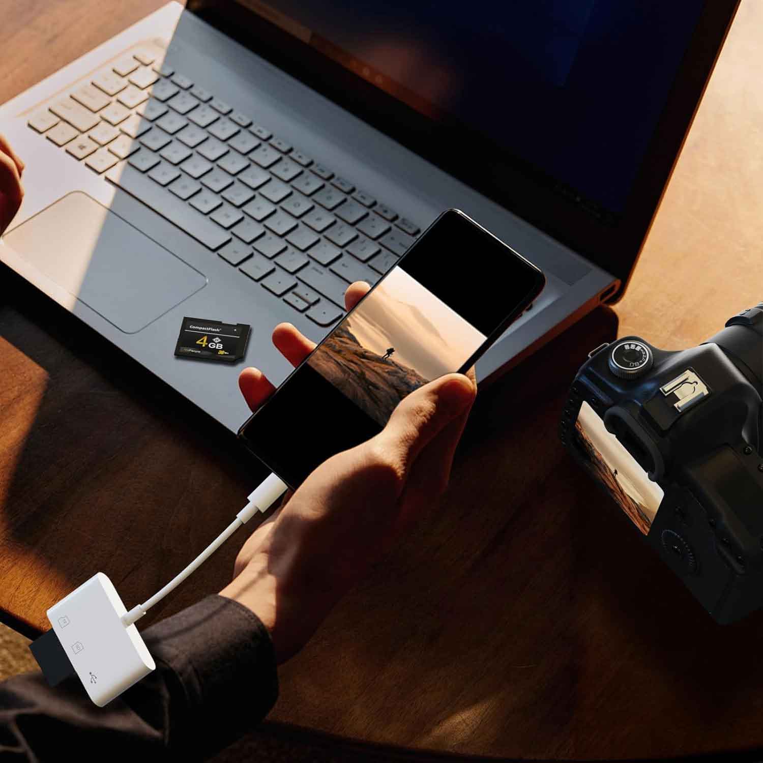 3-in-1 USB-C Adapter Card Reader MicroSD Slot TYPE-C   - ONP21 2254-5