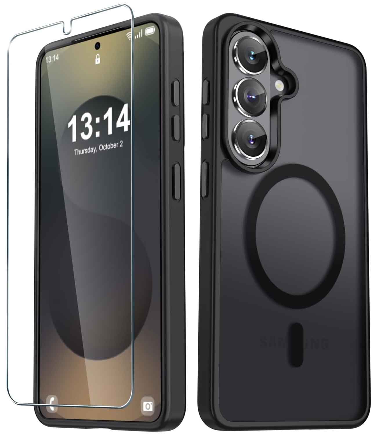 Magnetic Case Cover With Glass Screen Protector Armor Drop-Proof Defender  - ONXW1 2337-1